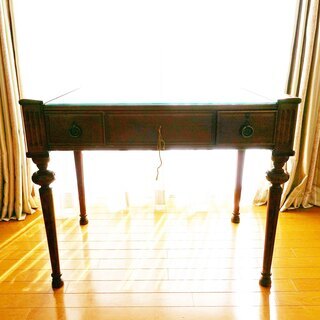 徳田家具　国会議事堂使用　書斎机 　チェアセット