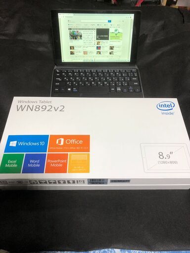 Windows10＆OfficeMobile搭載/本体重量は約383gと持ち運びに超便利/ マウスコンピューター WN892V2 新品未開封