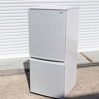 T445)☆美品☆ SHARPノンフロン冷凍冷蔵庫 SJ-D14D-S 2ドア 137L 2018