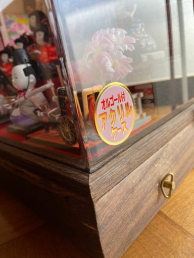 京雅15人お雛様ケース オルゴール付
