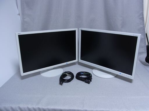 液晶ディスプレイ 23インチ NEC 2台セット AS233WM(左) AS232WM-C(右)