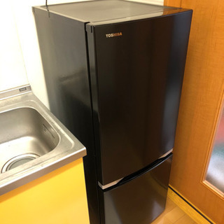 東芝 153リッター 冷蔵庫 黒 冷蔵庫 TOSHIBA GR-R15BS 黒 153リットル
