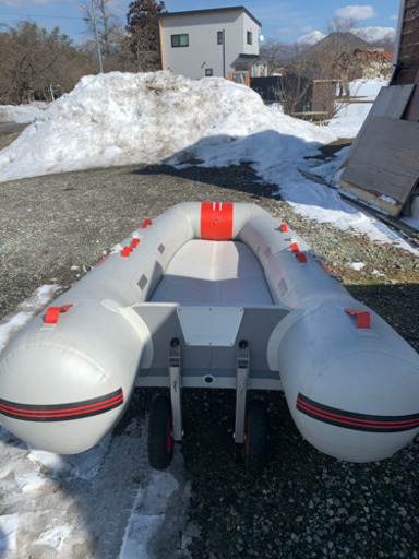 ゴムボート　2馬力船外機　魚探　その他セット
