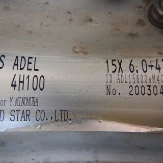 ＳＳＲ　１５インチ　タンク、ルーミー、トール、ソリオ、デリカＤ：２