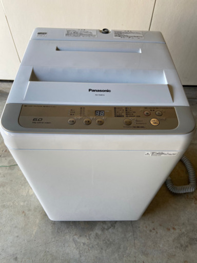 売切れましたパナソニック　洗濯機　6キロ　2017年製