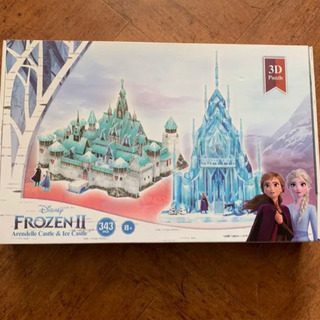 未使用　アナと雪の女王3Dパズル　アレンデール城、氷の城