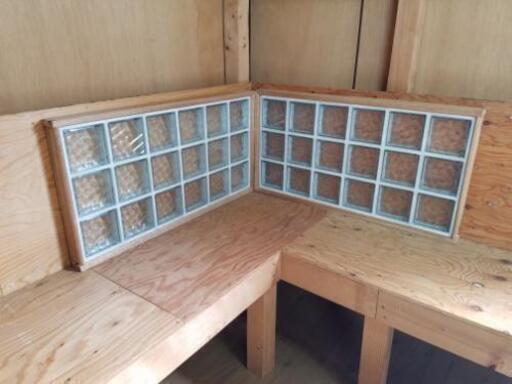 ガラスブロック　アンティーク　ヴィンテージ　レトロ　おしゃれ　diy