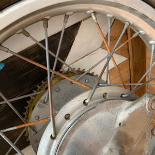 SR400 前後ホイールセット ブレーキ アクスルシャフト ブレーキレバー