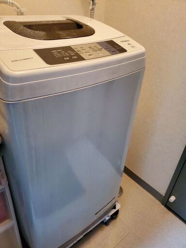 3/13,14午前中 引渡し 洗濯機 HITACHI 日立アプライアンス 全自動電気洗濯機 NW-50A形 2017年製 説明書付