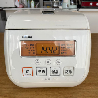 【ネット決済】TOSHIBA 炊飯器　RC-5SH(W)