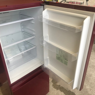 【リサイクルショップ八光　田上店　安心の1か月保証　旧鹿児島市内配達・設置無料】アクア 184L 2ドア冷蔵庫（ルージュ）AQUA AQR-18D-R リサイクルショップ八光 田上店 安心の1か月保証 旧鹿児島市内