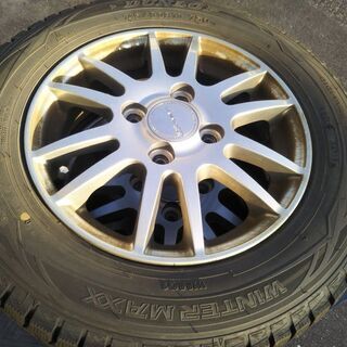 冬13インチ 軽自動車【~90％富山市 手渡しもOK】145/80R13 Nボックス N-BOX タント ムーヴ ミラ ワゴンR スペーシア アルト ラバン 中古4本