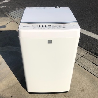 2016年製 ハイセンス全自動洗濯機「HW-G45E4KW」4.5kg - 生活家電