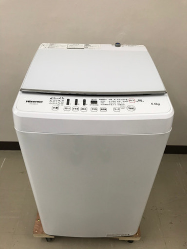 取引場所　南観音　2102-254 ハイセンス　全自動電気洗濯機　HW-G55A-W 2018年