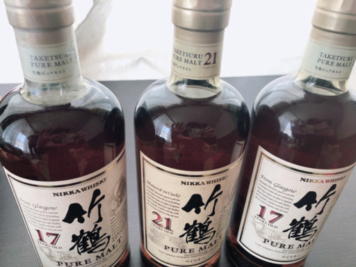竹鶴17年2本、21年1本