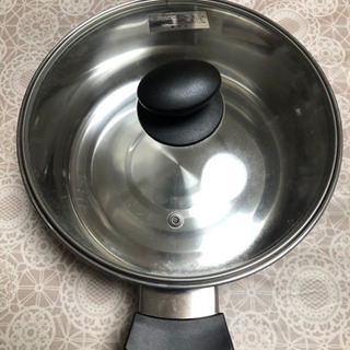 未使用　古い鉄製の鍋