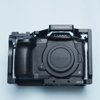 LUMIX GH5S +【カメラケージ】+【仮想電池】 - カメラ