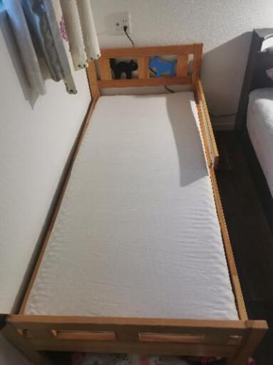 Ikea キッズベッド ジュニアベッド 木製 子供 ベッド でんでんママ 鶴橋のキッズ用品 ベッド 家具 の中古あげます 譲ります ジモティーで不用品の処分