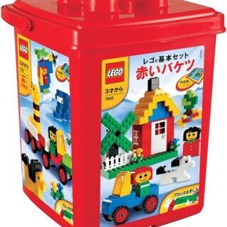 新品 未使用 レゴブロック 赤いバケツ