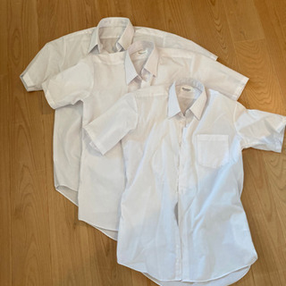 中学生　夏服　白シャツ