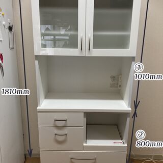 【美品】ニトリ キッチンボード コパン80KB ホワイト