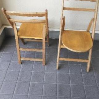 【ネット決済】木製の折りたたみ式椅子