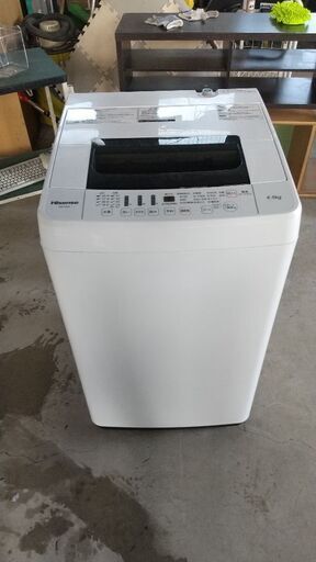 世界の こちらご予約頂きましたので、問い合わせ打ち切らせて頂きます。ご回覧お問い合わせありがとうございました。Hisense洗濯機4.5kg2017年式の中古 洗濯機