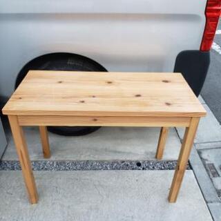 木製 ダイニングテーブル サイドテーブル メーカー不明 幅90×...