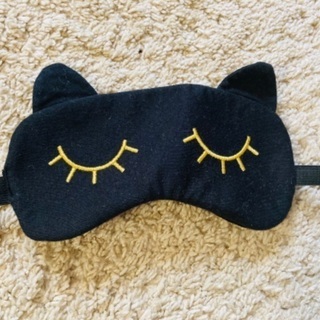 【新品】黒ネコちゃんアイマスク