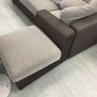 3人掛け 布張りソファ 一人用いす付き！！！使用半年！！