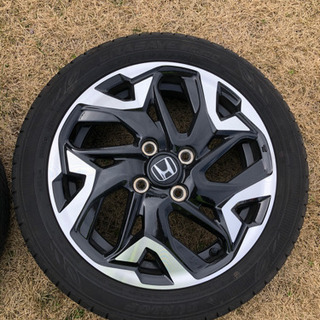 40 車・バイク・自転車 Nボックスカスタム純正アルミホイールタイヤ付き