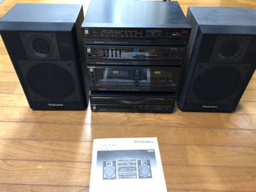 出し直し】Technics ステレオカセットチューナアンプ スピーカー www