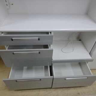 株)キボー レンジボード 食器棚 WH 【ユーズドユーズ名古屋天白店】 J616