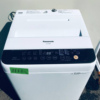 ①‼️7.0kg‼️1111番 Panasonic✨全自動電気洗濯機✨NA-