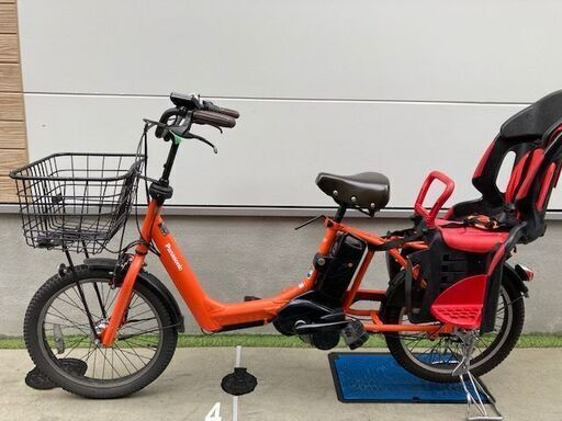 超容量13.2Ahパナソニック　Panasonic　ギュットアニーズ 20インチ　電動自転車　子供乗せ　3人乗り　226⑥