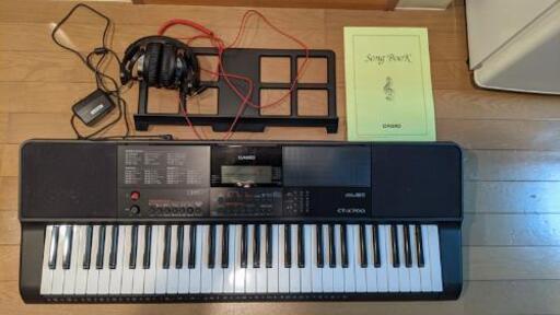 中古】CASIO カシオ CT-X700 61鍵電子キーボード 2018年製 スタンド