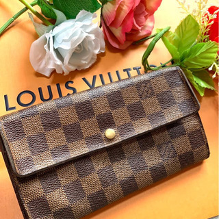 正規品 ルイヴィトン LOUIS VUITTON 定番人気 ファスナー付 長財布