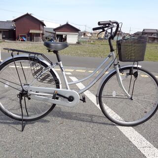 Parsle 24インチ自転車 ママチャリ シルバー【No.347】
