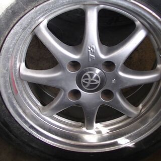 宮城県 14インチ 6.5j +35 100 4穴 T\'sホイール 4本 トヨタセンターキャップ付き
