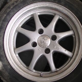 宮城県 14インチ 6.5j +35 100 4穴 T\'sホイール 4本 トヨタセンターキャップ付き