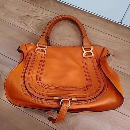 クロエ　バッグ　中古　美品　オレンジがかった茶色
