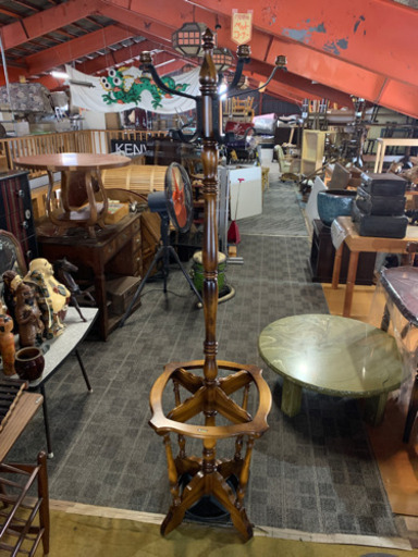 カリモク  コロニアル　コートハンガー　中古