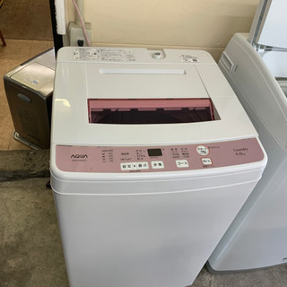 AQUA 全自動洗濯機 6kg ピンク AQW-KS60C