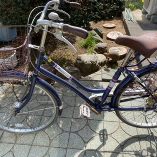 青　自転車