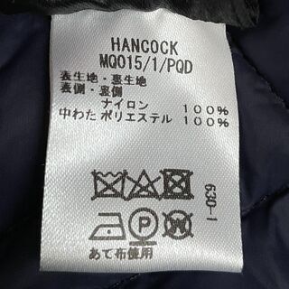 HANCOCK ハンコック キルティングピーコート スコットランド製