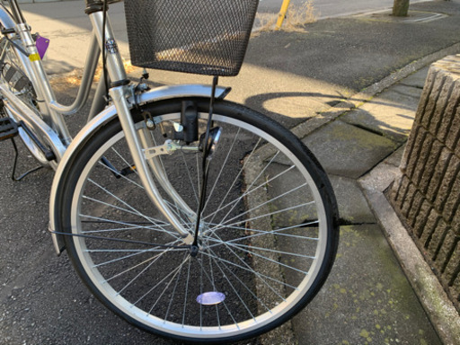 シルバー　自転車