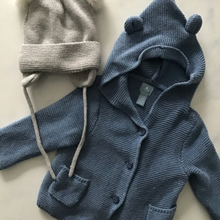 クマセット🧸 baby  Gap くま耳帽子パーカー カーディガン  