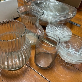 花瓶、アンティーク皿、鍋セット0円❗️