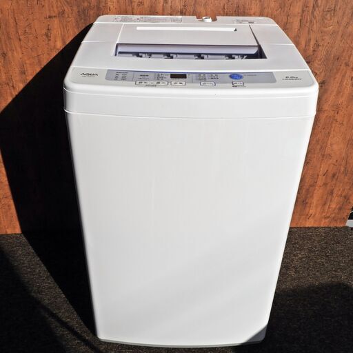 全自動洗濯機  アクア 6K AQW- S60E 2017年製 中古 ★京都市内+隣接地域配達無料☆J0042