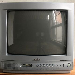 アナログカラーテレビ サンヨー C-14D10 年式不明 リモコ...